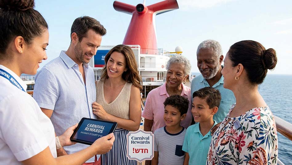 תוכנית הנאמנות החדשה "Carnival Rewards". צילום באמצעות AI / gemini